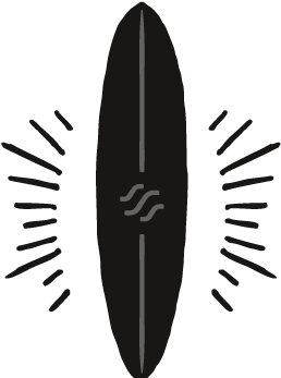 Mini-malibu - White Surfboard Png Icon (358x416), Png Download