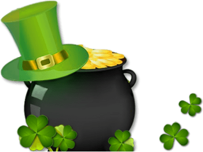 St Patrick's Day Pot Of Gold And Hat - St Patrick Day Clip Art Transparent (400x400), Png Download