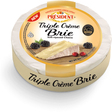 Triple Crème Brie - President (400x400), Png Download