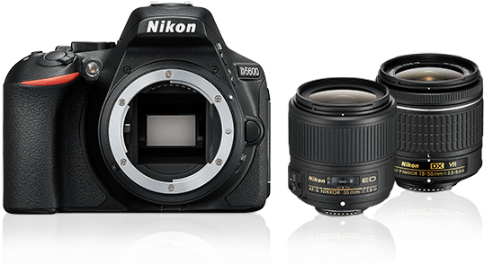 Nikon D5600 Body-international Version, No Warranty (580x320), Png Download