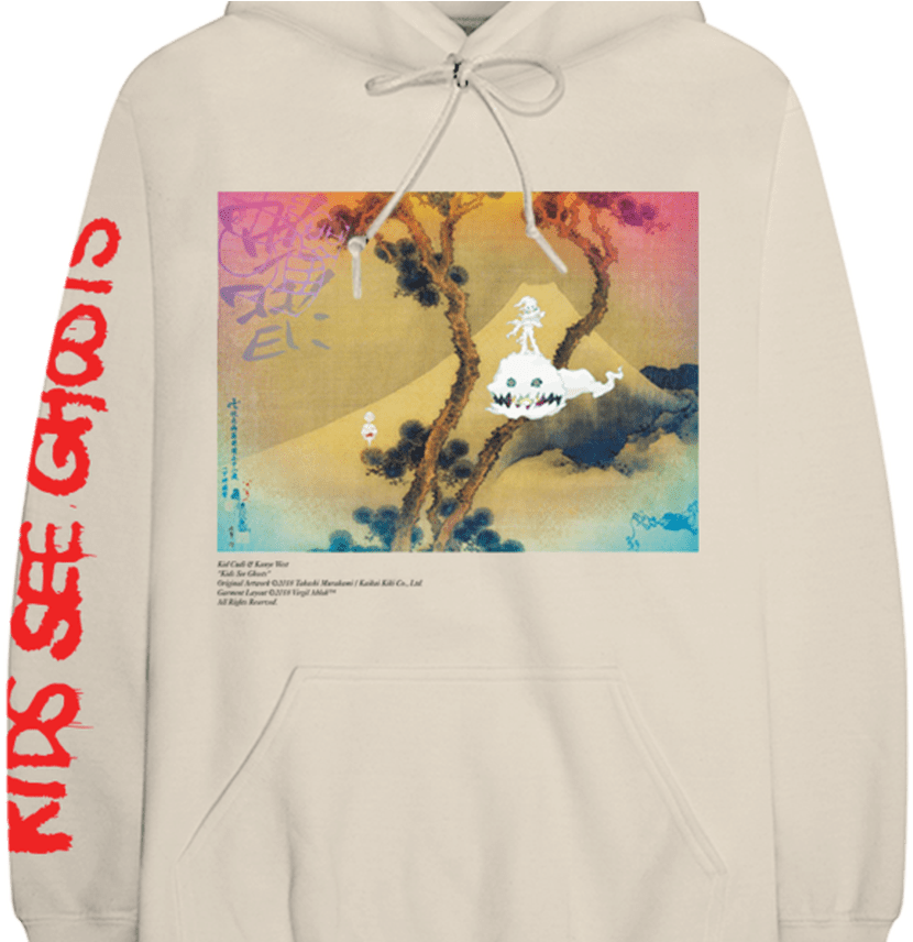 Kids See Ghosts Hoodie V2 Kanye West - Kids See Ghost Shirt (1368x855), Png Download