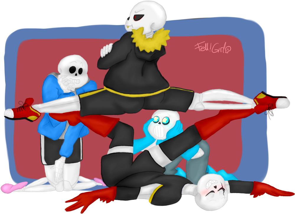 Draw Your Squad By Fellgirl On Deviantart - Draw The Squad Undertale Au (1024x774), Png Download