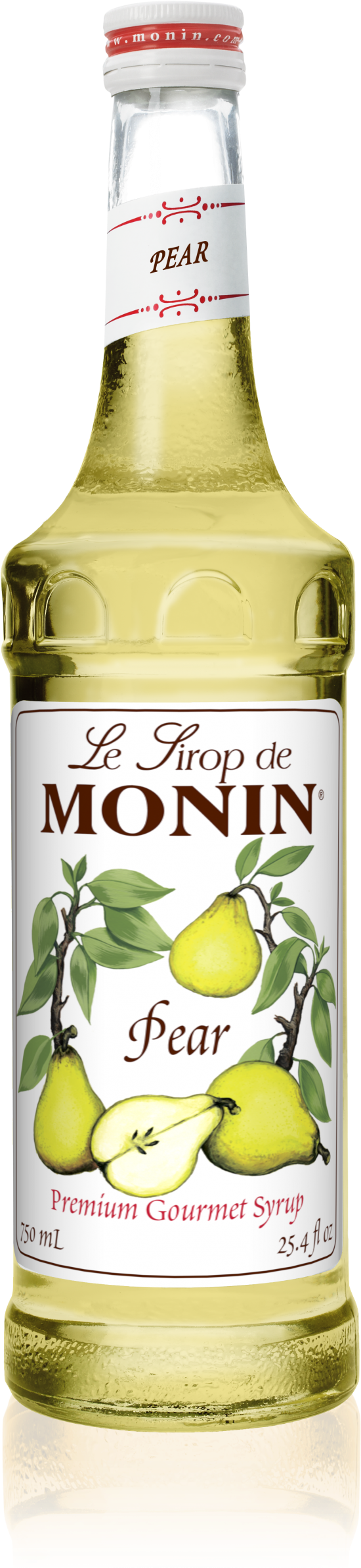750 Ml Pear Syrup - Monin Vanilla Syrup (1193x2386), Png Download