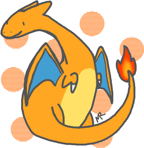 Charizard By Melissar1 - Gif (511x527), Png Download