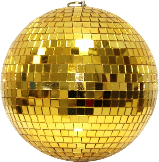 Disco Ball Transparent Png Stickpng Spiegelkugel 20cm - 7even Spiegelkugel 20cm Gold // Discokugel - Mirrorball (600x600), Png Download
