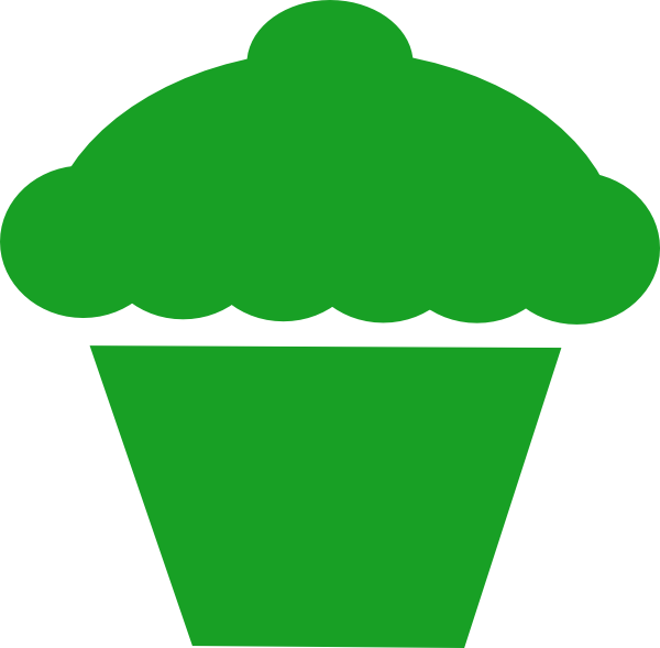 How To Set Use Green Cupcake Clipart (600x589), Png Download