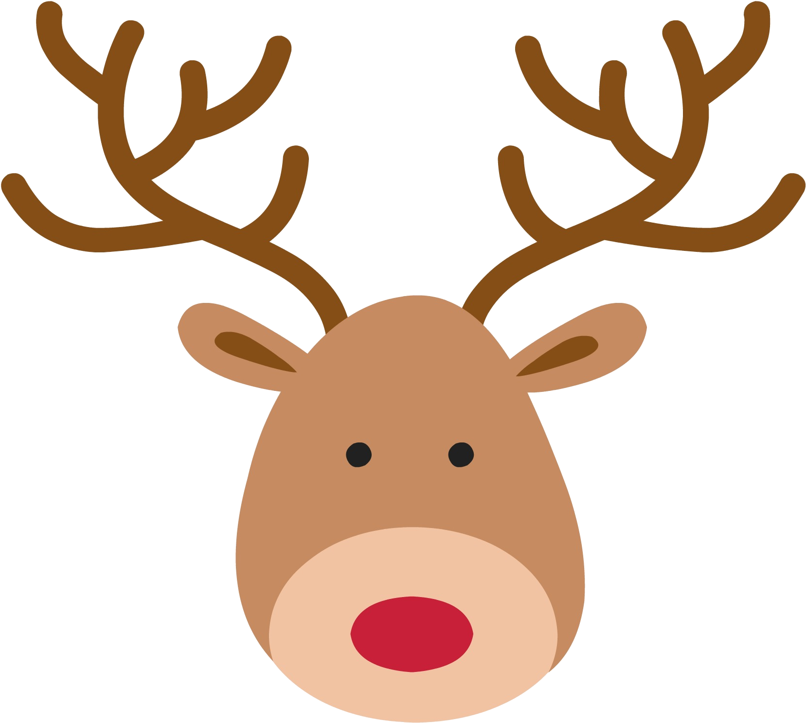 Reindeer - Merry Christmas Fitness (2000x2000), Png Download
