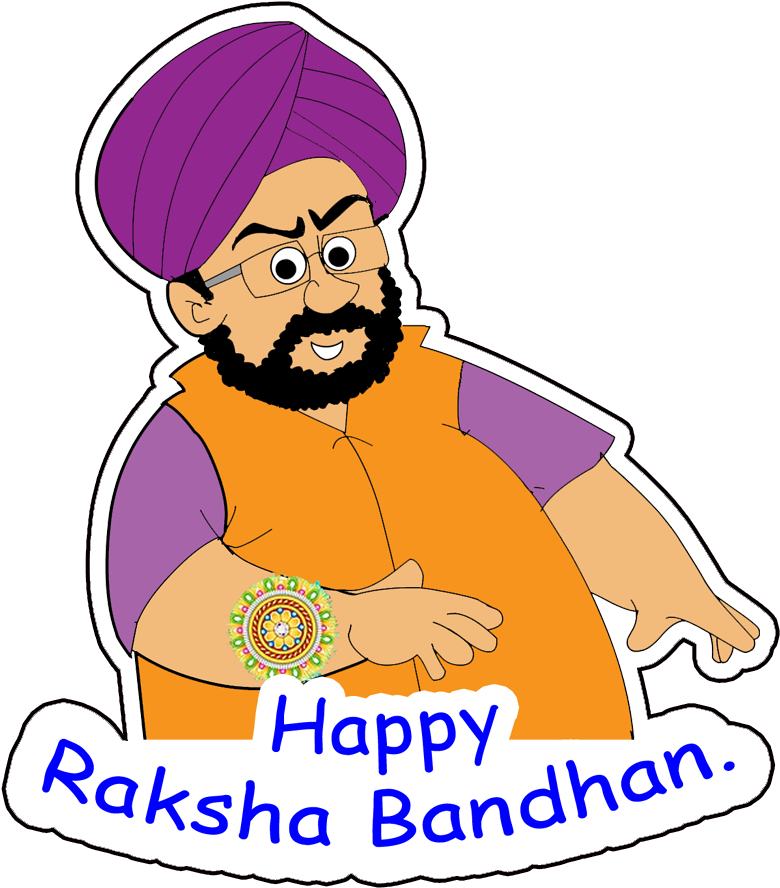 4 Download - Raksha Bandhan Sticker Png (945x1174), Png Download