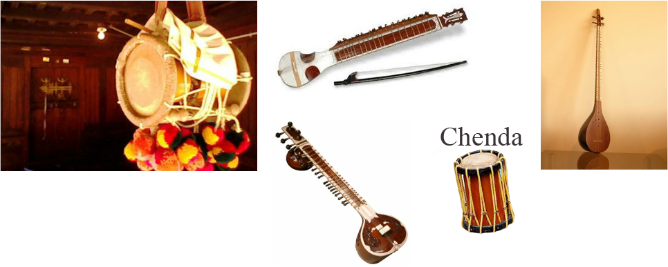 Picture - Indian Musical Instruments (966x387), Png Download