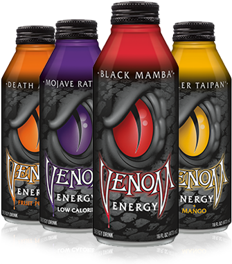 Venom Energy - Venom Killer Taipan Energy Drink, 16 Fl Oz Aluminum (394x380), Png Download