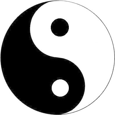 Yin And Yang - Yin Yang (399x408), Png Download