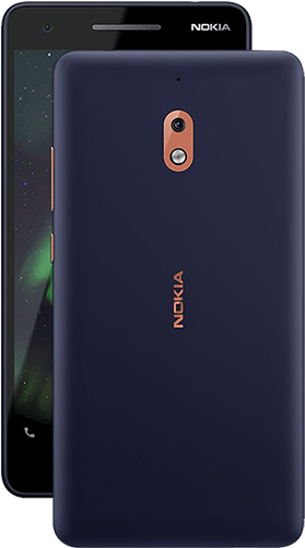 New Nokia - Nokia 2.1 Ds Blue Silver (425x507), Png Download