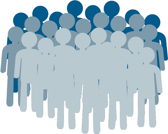 The Flock Are The General Populous Of Humans - Crowd Clipart (600x477), Png Download