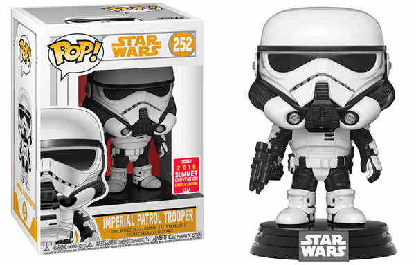 Imperial Patrol Stormtrooper Sdcc18 Pop Vinyl Figure - Imperial Patrol Trooper Funko (600x600), Png Download
