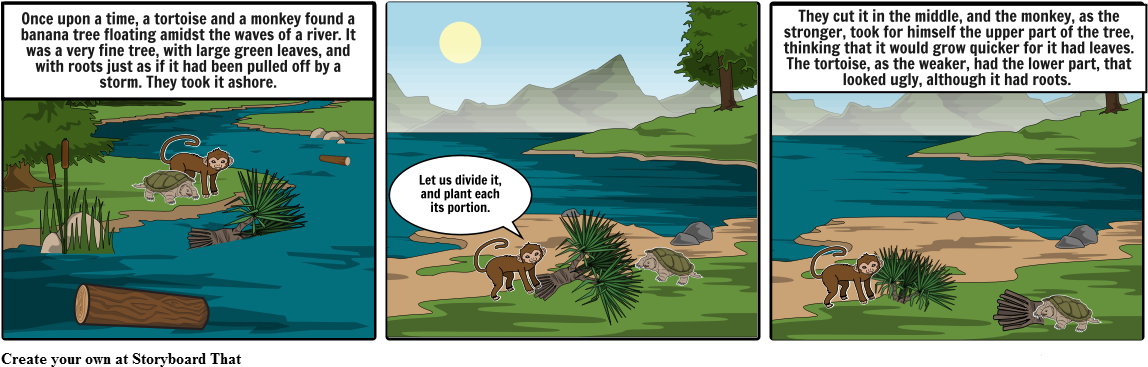 The Tortoise & The Monkey - Cartoon (1164x385), Png Download