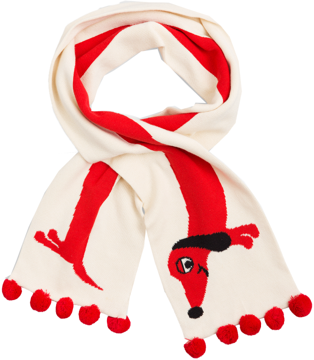 Mini Rodini Dog Scarf - Mini Rodini Dog Scarf, Off-white - 100% Organic Cotton (960x720), Png Download