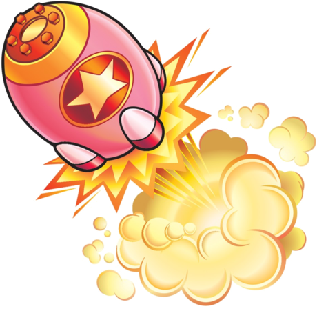 Missile Firing Png Download - Kirby And The Amazing Mirror Missile (500x480), Png Download