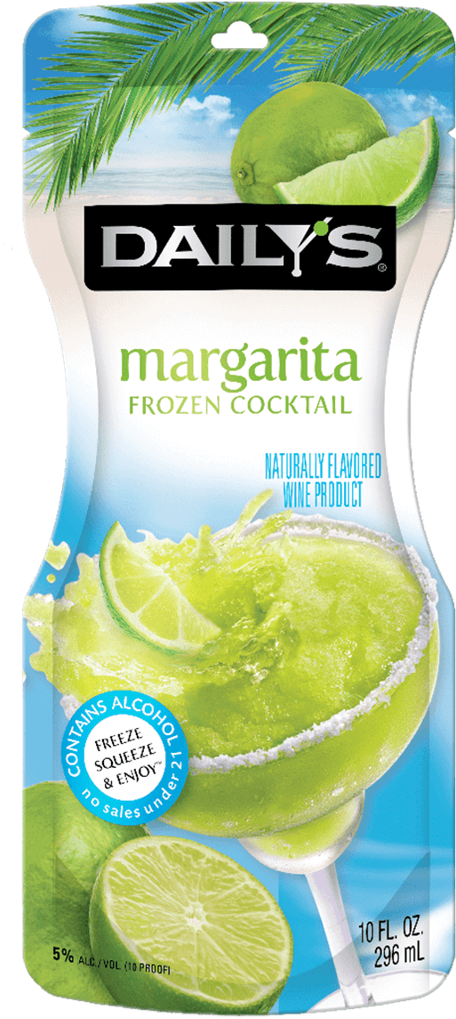 Dailey's Cocktails Margarita - Dailys Frozen Berry Lemonade (529x1200), Png Download