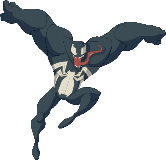 The Spectacular Spiderman Venom - Spectacular Spider Man Venom (619x571), Png Download