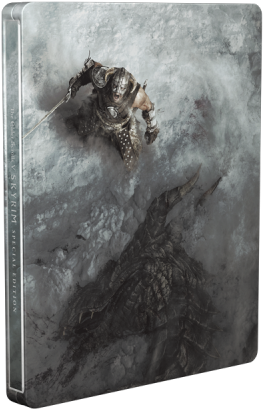 The Elder Scrolls V - Skyrim Steelbook (1000x1000), Png Download