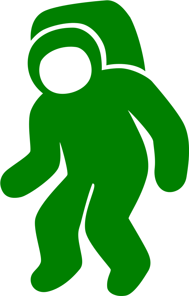Astronaut Simplified Icon - Icon (645x1024), Png Download