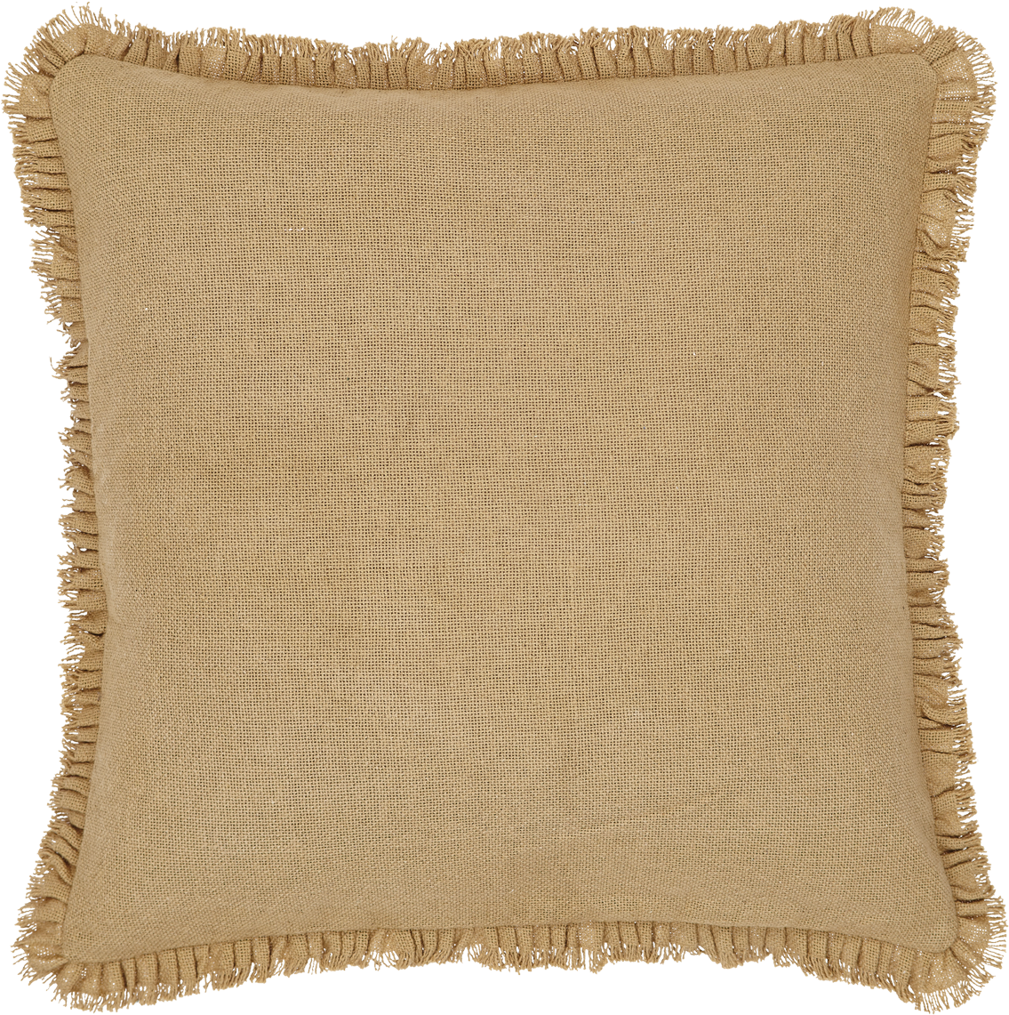 Vhc Brands Burlap Natural Fringed Filled Pillow Rustic - Vhc Brands Burlap 100% Cotton Euro Sham (1200x1200), Png Download