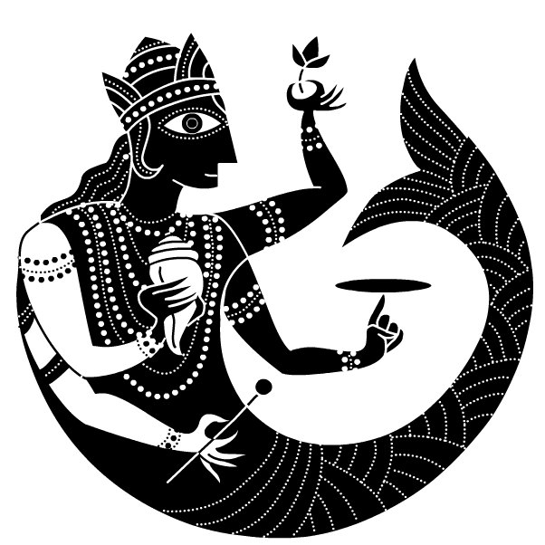 The Avatars Of Vishnu - Dashavatara Avatars Of Vishnu Hindu God Mermaid Wall (640x640), Png Download