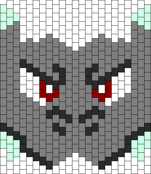 Charizard X Mask Bead Pattern - Charizard Kandi (484x555), Png Download