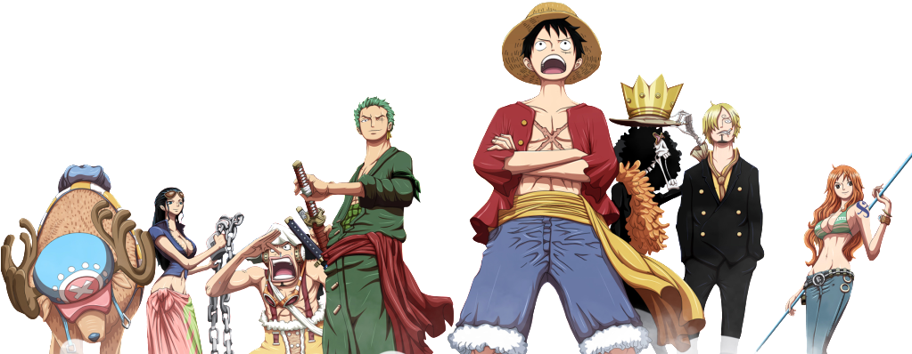 No Caption Provided - Straw Hat Crew Png (1022x426), Png Download