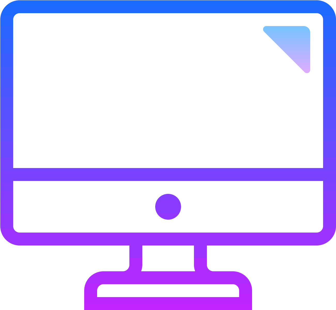 This Logo Is A Computer Monitor - Computer (1600x1600), Png Download