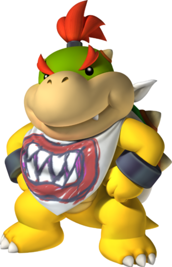 Advertisement - - Mario Bros Bowser Jr (350x543), Png Download