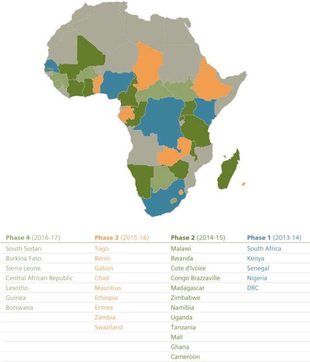 Over 120 English And French-speaking Writers From All - Africa Map (630x745), Png Download