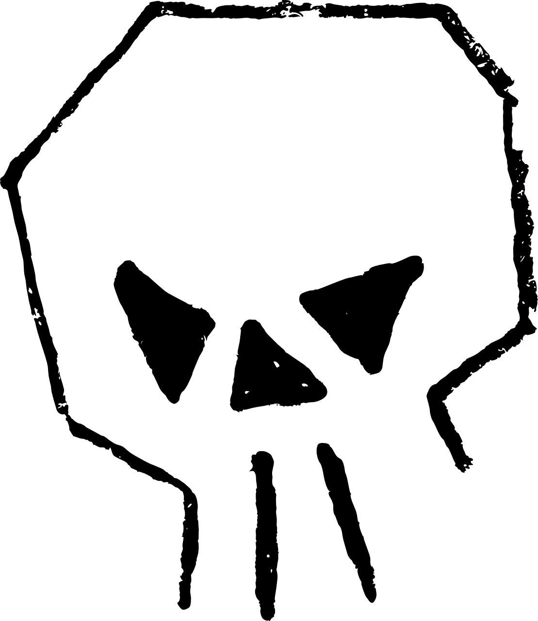 Tags - Skull - Graffiti (1109x1280), Png Download