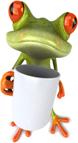 Share This Image - Funny Frog (375x500), Png Download
