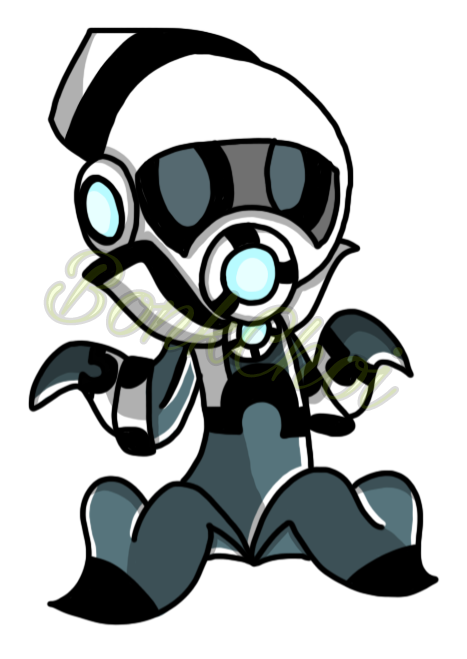 Image Black And White Pea Cosmo Arttrade By Bonkchoi - Cosmo The Cosmic Pea (516x696), Png Download