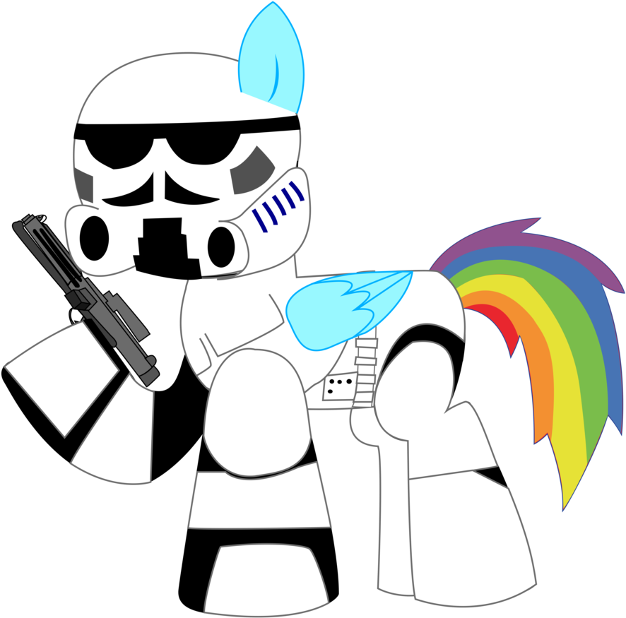Star Wars Stormtrooper Clipart - Mlp Star Wars Stormtrooper (901x887), Png Download