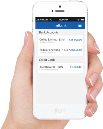 Custom Mobile Banking Application - New Version Available App (385x446), Png Download