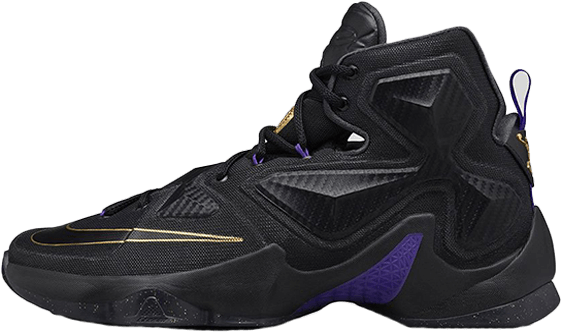 The Nike Lebron 13 Pot Of Gold Is Scheduled To Release - Air Max 95 Black High (640x387), Png Download