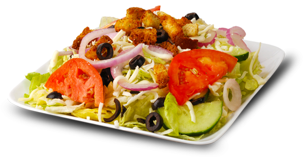 Fresh Crisp Lettuce, Cucumber, Tomatoes, Black Olives, - Greek Salad (600x397), Png Download