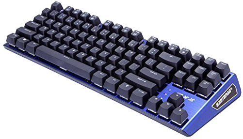 Buy Cool Compact Usb Mechanical Gaming Keyboard - Rantopad Mxx Gaming Mechanical Keyboard 87 Keys, Blue (500x500), Png Download