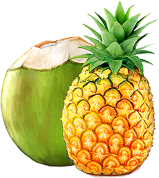 Packed Coconut Water With Pineapple Juice - Coconut Water (400x400), Png Download