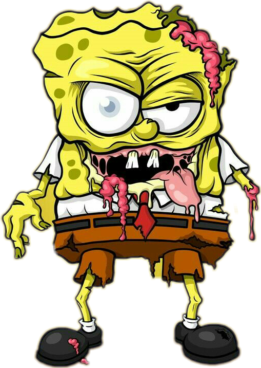 Report Abuse - Spongebob Zombie (509x716), Png Download