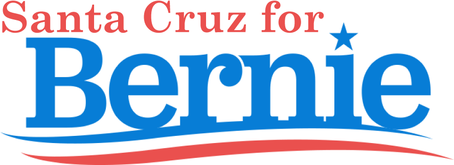 Santa Cruz For Bernie (887x332), Png Download