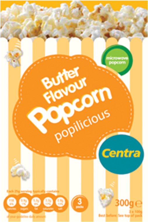 Ct Ob Butter Popcorn - Popcorn (800x800), Png Download