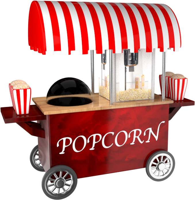 Popcorn - Popcorn Stall (1280x720), Png Download