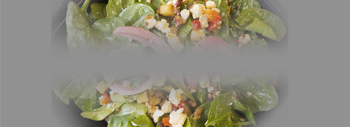 Salad - Spinach Salad (1200x436), Png Download
