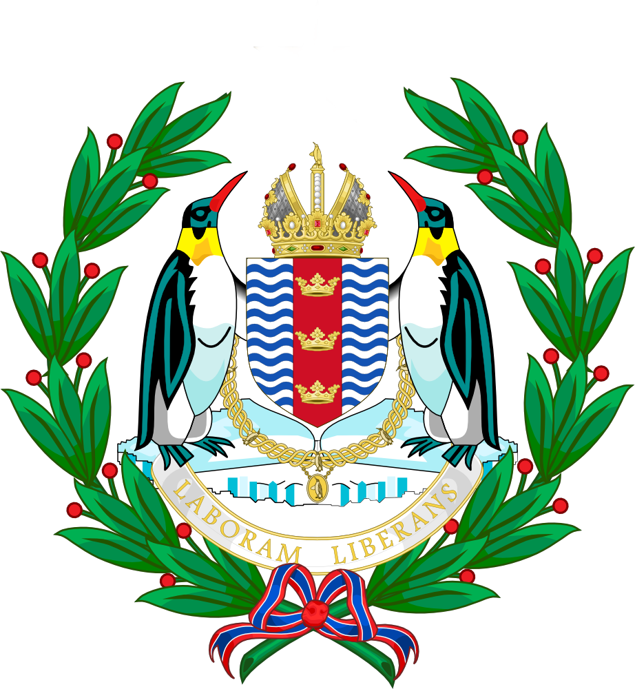 Coat Of Arms Of Roman Antarctica - Antarctica Coat Of Arms (922x1000), Png Download