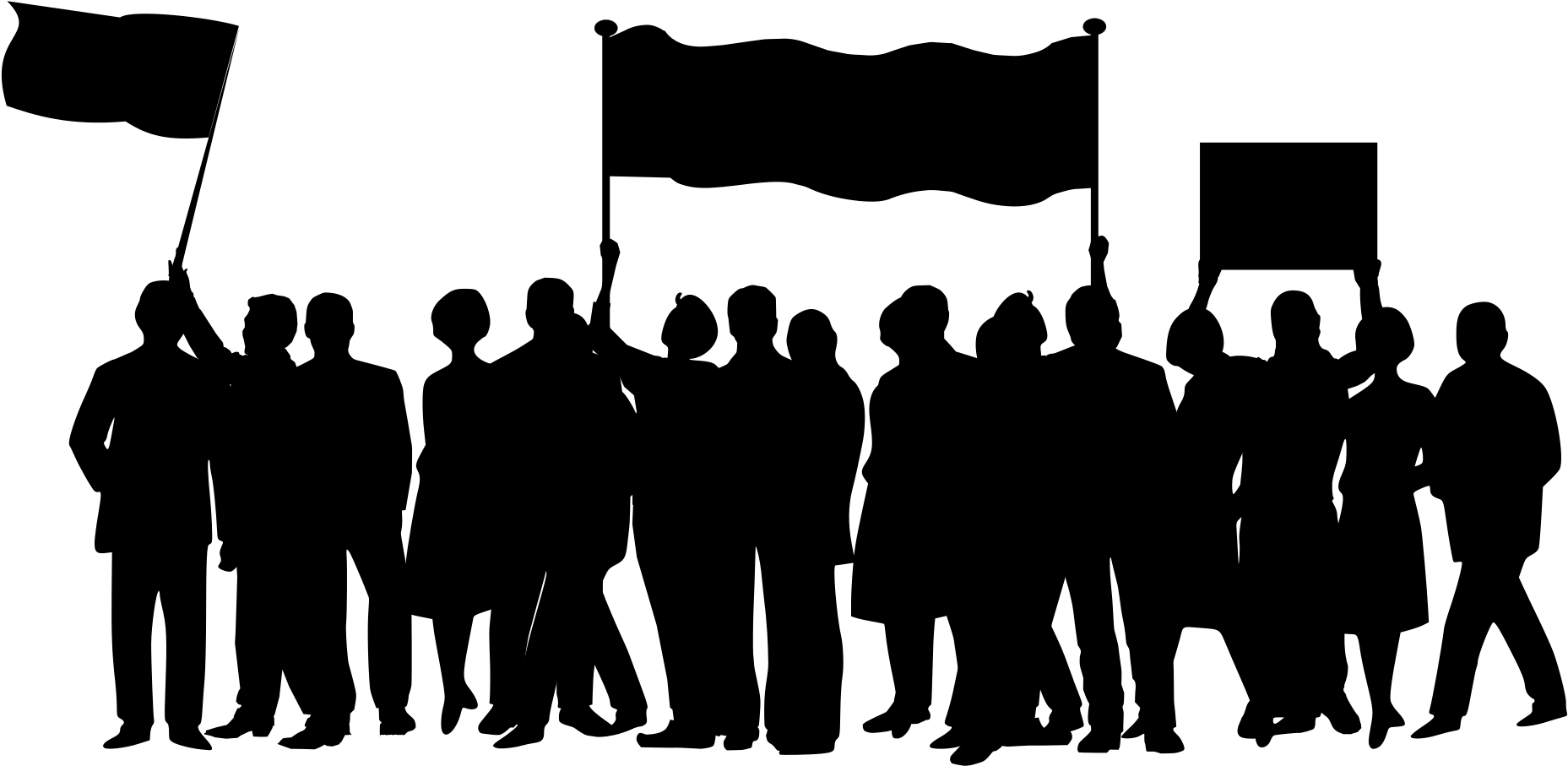 Banner Black And White March Big Image Png - Social Media: How To Build A Targeted Community Around (2400x1172), Png Download