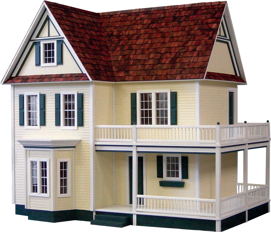 Victoria's Farmhouse Dollhouse Kit - Victoria's Farmhouse Dollhouse (1024x1024), Png Download