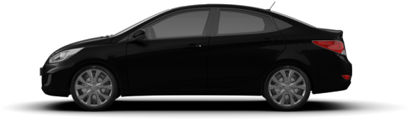 Phantom Black - Sports Sedan (640x289), Png Download